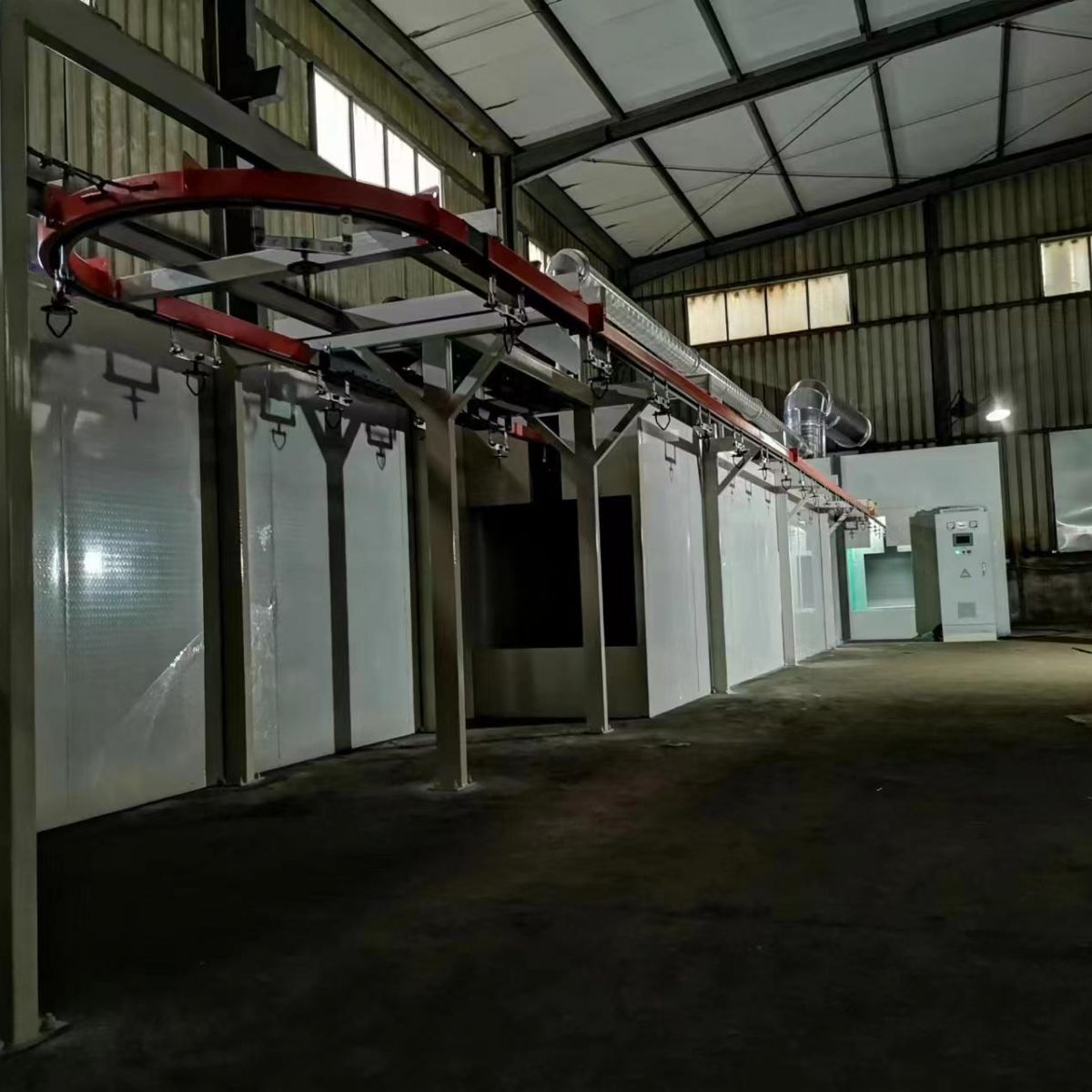高铁配件喷漆线安装